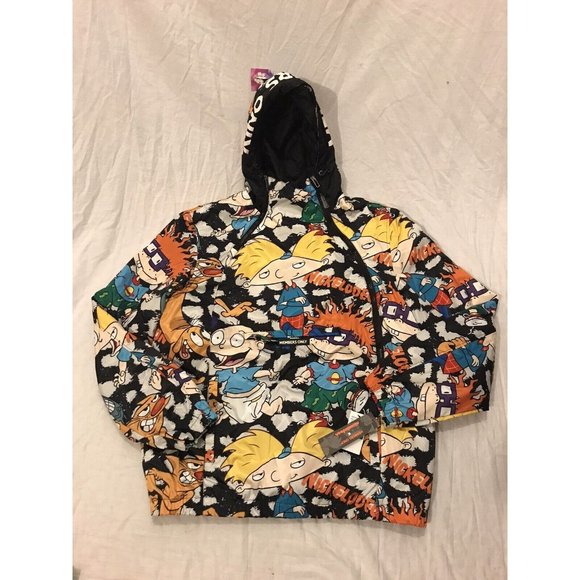 Members Only Other - Members Only Nickelodeon Popover Jacket Mens Sz Large Multi Lightweight Coat